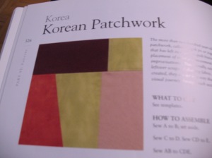 The Korean patchwork pattern